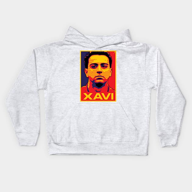 Xavi - SPAIN Kids Hoodie by DAFTFISH